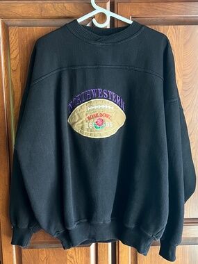 Vintage Embroidered Northwestern University 1996 Rose Bowl Sweatshirt
